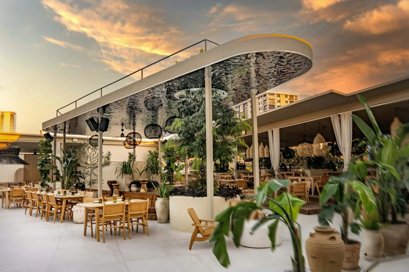The main dining area